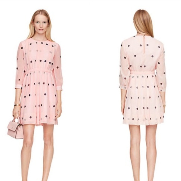 kate spade Dresses & Skirts - Kate Spade tiny spotlight Silk Polka Dot Dress